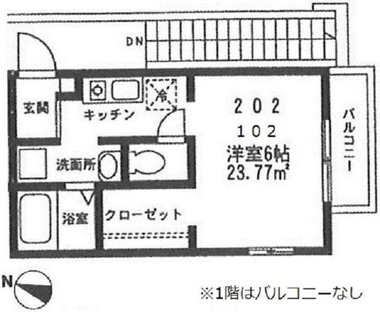 コーポさるいだの物件間取画像